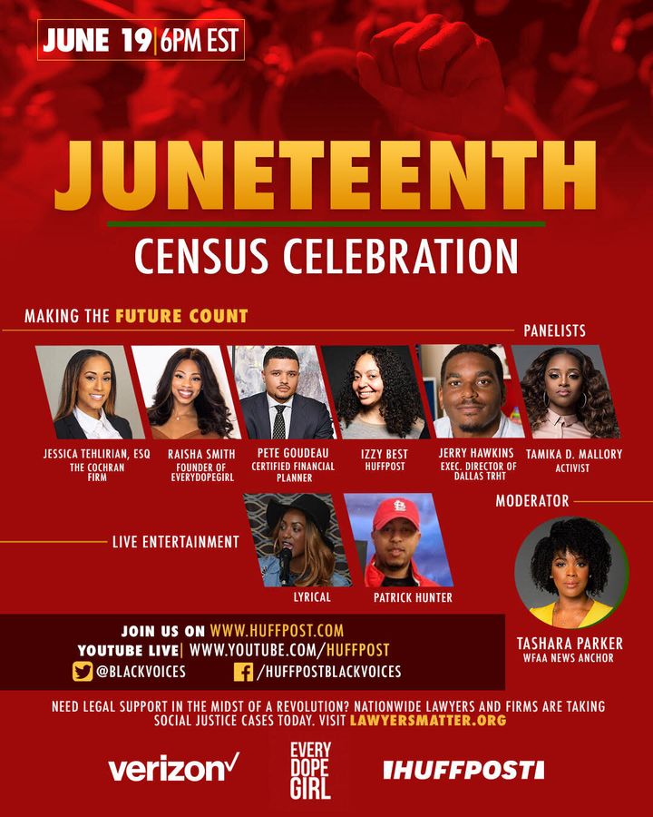 Verizon, EveryDopeGirl and HuffPost are hosting a Juneteenth event on Friday.