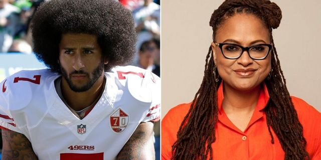 Colin Kaepernick (L) and Ava DuVernay (R)