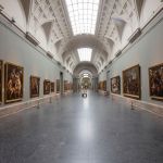 View of an empty gallery at