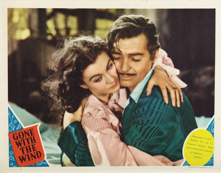 Vivien Leigh and Clark Gable in a poster for 1939's "Gone With The Wind."