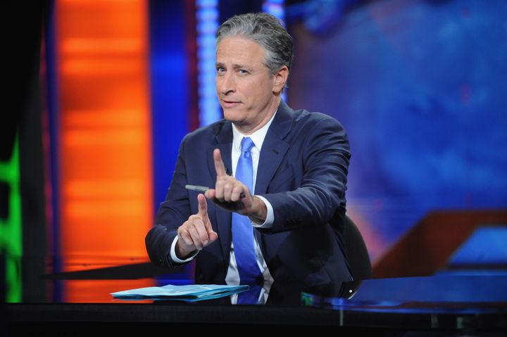 Jon Stewart hosts "The Daily Show."
