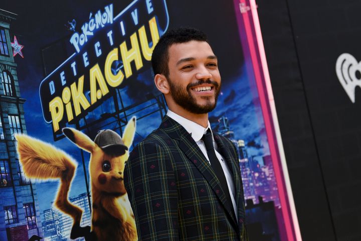 Justice Smith attends the premiere of "Detective Pikachu" in May 2019.