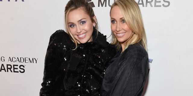 Miley Cyrus and Tish Cyrus attend MusiCares Person of the Year honoring Dolly Parton