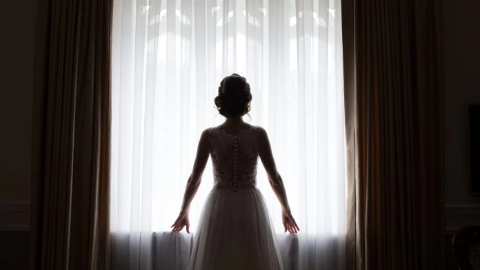Bride waiting for the wedding