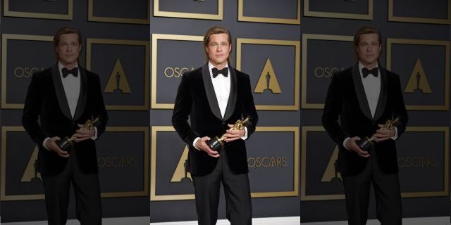 Brad Pitt won for best supporting actor at the 92nd Oscars.