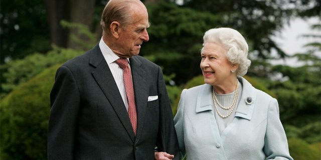 In this image, made available November 18, 2007, Queen Elizabeth II and Prince Philip, The Duke of Edinburgh re-visit Broadlands, to mark their Diamond Wedding Anniversary on November 20. 