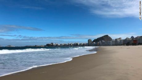 World-famous beach emptied by coronavirus