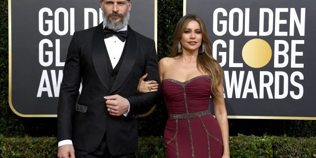 Joe Manganiello and Sofia Vergara arrive at the 77th Annual Golden Globe Awards held at the Beverly Hilton Hotel on January 5, 2020. 