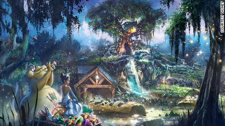 Disney said that the new Splash Mountain will pick-up the story of &quot;Princess and the Frog&quot; after the film&#39;s &quot;final kiss.&quot;