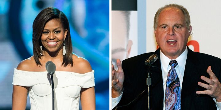 In 2014, conservative radio host Rush Limbaugh said NASCAR fans booed Michelle Obama for her "uppity-ism."