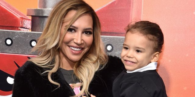 US actress Naya Rivera and son Josey Hollis Dorsey arrive for the premiere of 'The Lego Movie 2: The Second Part' at the Regency Village theatre on February 2, 2019 in Westwood, Calif.