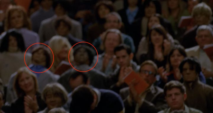 Nothing to see here, just a couple of totally normal audience members on "Glee."