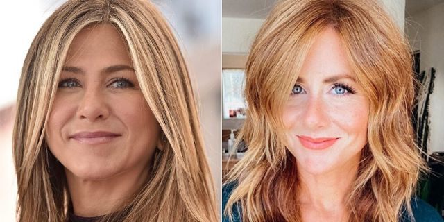 A blogger named Caitlin has gone viral after a new hairstyle has a lot of people thinking she resembles Jennifer Aniston