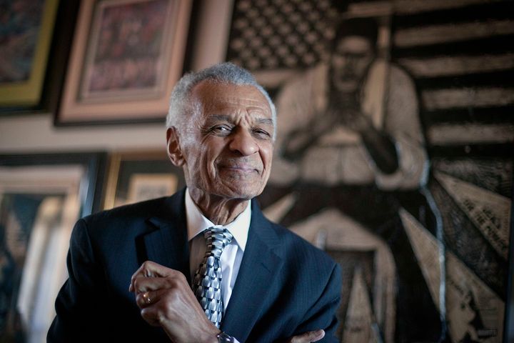 In this Jan. 4, 2012 photo, civil rights activist C.T. Vivian poses in his home in Atlanta. (AP Photo/David Goldman)