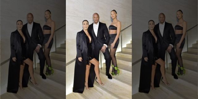 Nicole Young, Dr. Dre, and Truly Young attend Tom Ford: Autumn/Winter 2020 Runway Show at Milk Studios on February 07, 2020, in Los Angeles, Calif. 