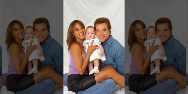 Actress Eva LaRue with daughter Kaya McKenna Callahan and late ex-husband John Callahan. Callahan died in March 2020 of a massive stroke. (ABC/Virginia Sherwood)