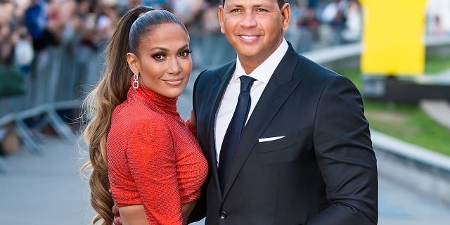 Jennifer Lopez and Alex Rodriguez (Photo by Gilbert Carrasquillo/GC Images)