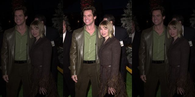 Jim Carrey and Renee Zellweger during "The Grinch" premiere at Universal City Amphitheatre in Universal City in Los Angeles.