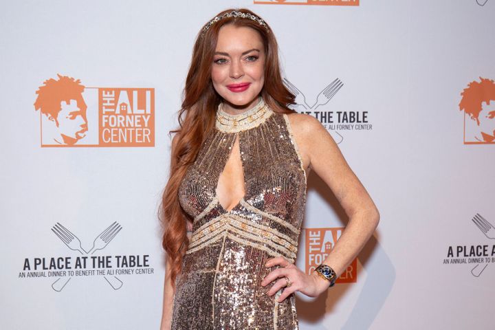 Lindsay Lohan attends the 2019 Ali Forney Center Gala.