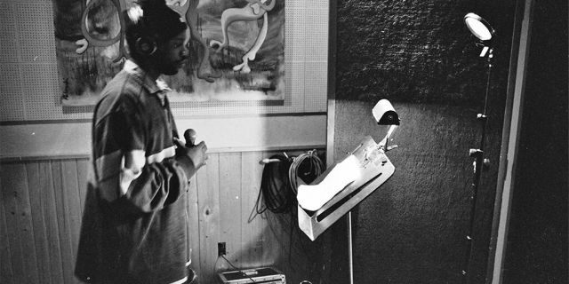 This image provided by @mpozitolbertphotography shows Malik B in studio. The rapper and founding member of The Roots, has died. He was 47. 