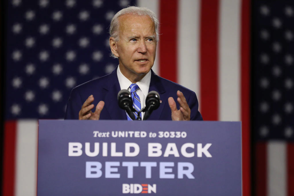 Democratic Presidential Candidate Joe Biden Speaks On His "Build Back Better" Clean Energy Economic Plan