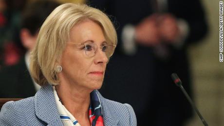 Always polarizing on schools, Betsy DeVos brushes off coronavirus risks