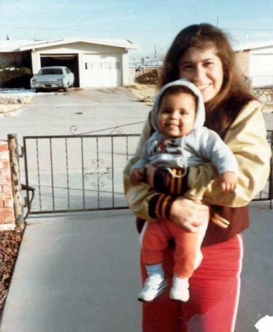 Baby Candace and her mom in El Paso, Texas, circa 1984.