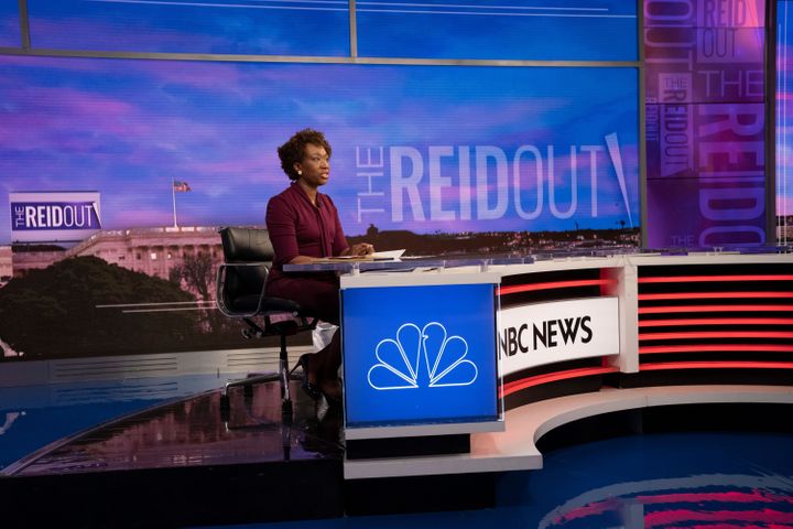 Anchor Joy Reid on the premiere of &ldquo;The ReidOut&rdquo; at NBC News headquarters in 30 Rock on July 20.