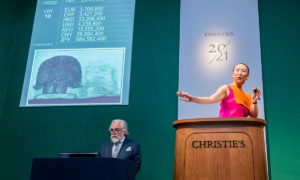 What sold at Christie's London auction of controversial Zabludowicz collection?