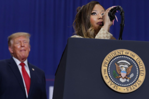 Donald Trump Republican Raves About MAGA Minaj’s Barbie Buns During Michigan Rally Amid Her Pinkprint Puppetry—‘One Hell Of A Beautiful A’**’